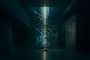 Composição editorial abstrata sobre nova frente de comércio exterior e negociação econômica internacional com o Brasil no centro da articulação.