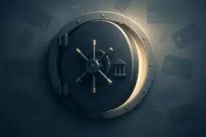 Composição editorial abstrata sobre renegociação de dívidas, FGTS e crédito ao consumidor no Brasil.