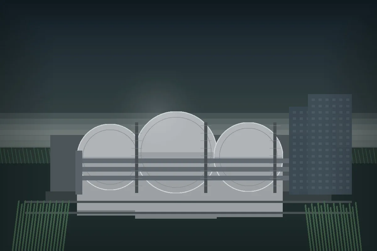 Terminal industrial de bioenergia e combustíveis em imagem editorial sobre a reestruturação da Raízen.